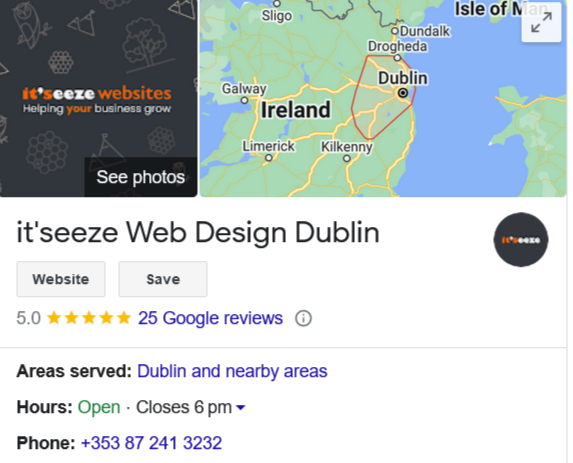 It'seeze Web Design Trustpilot review